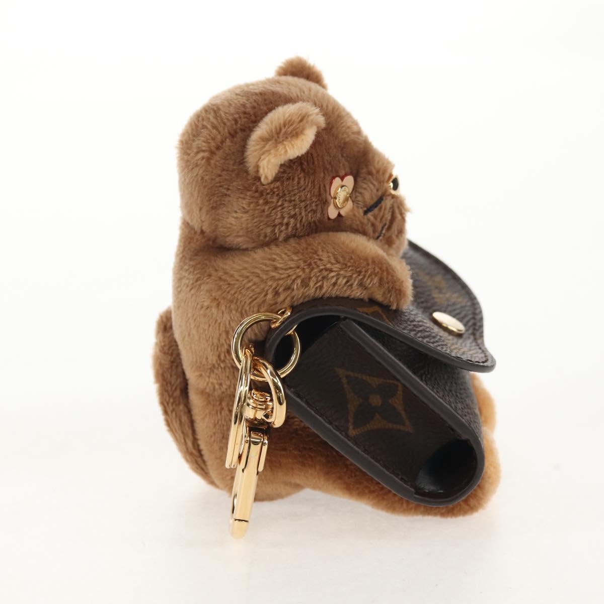 LOUIS VUITTON Monogram LV Cute Monogram Charm Brown M01561 LV Auth 144001SM