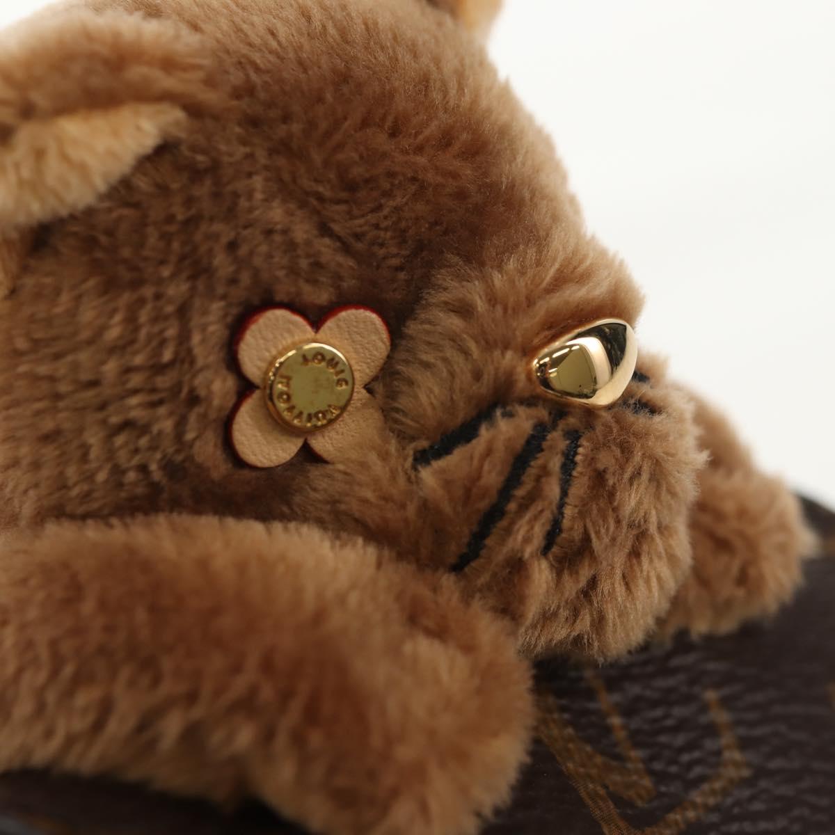 LOUIS VUITTON Monogram LV Cute Monogram Charm Brown M01561 LV Auth 144001SM