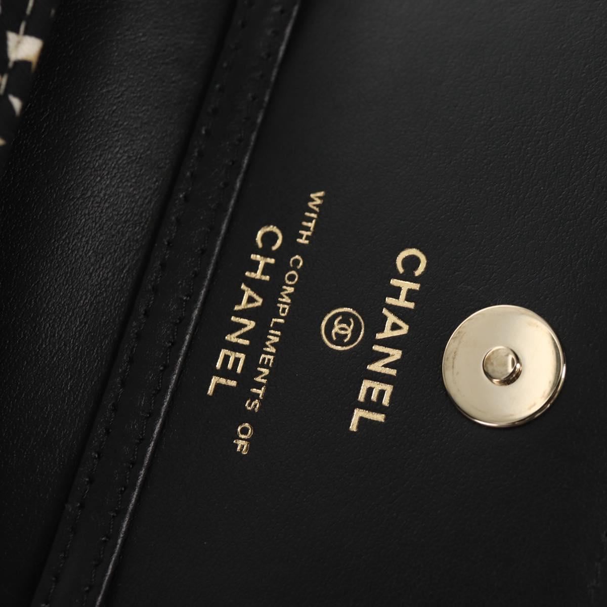 CHANEL Matelasse Chain Shoulder Bag Nylon Brown Gold CC Auth 144002M