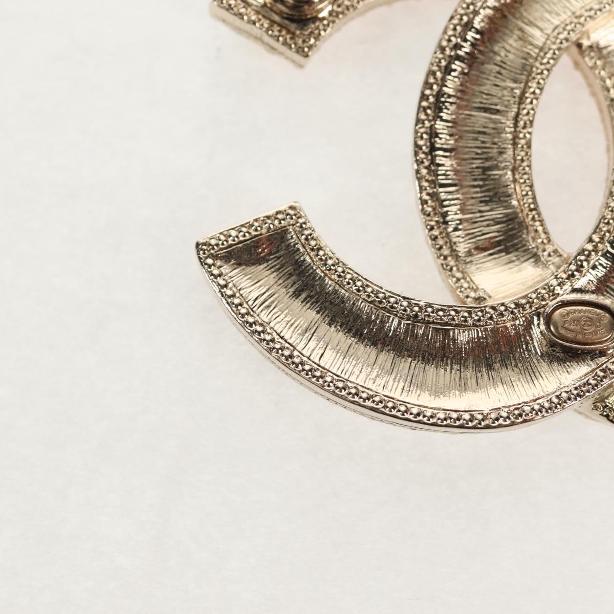 CHANEL COCO Mark Brooch metal Multicolor CC Auth 144003SM