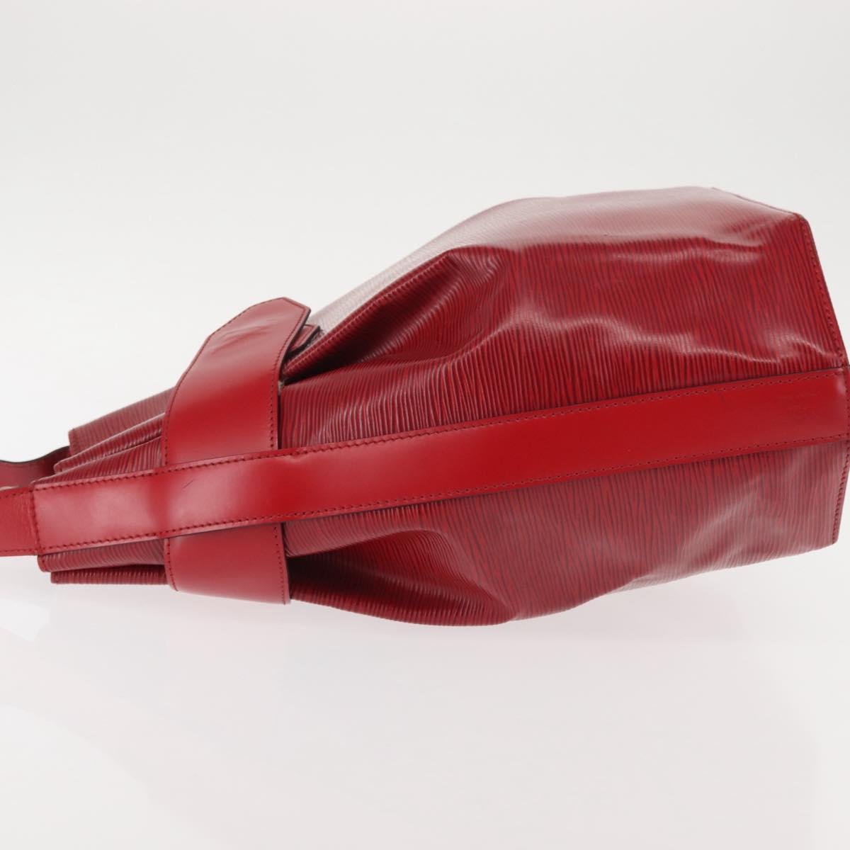 LOUIS VUITTON Epi Sac Depaule GM Shoulder Bag Red M80197 LV Auth 144021