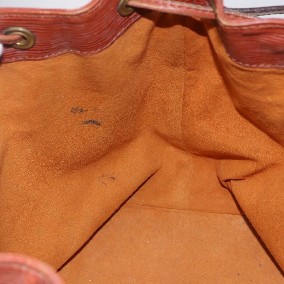 LOUIS VUITTON Epi Petit Noe Shoulder Bag Brown M44103 LV Auth 144023