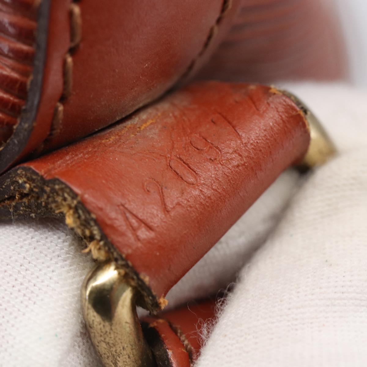 LOUIS VUITTON Epi Petit Noe Shoulder Bag Brown M44103 LV Auth 144023