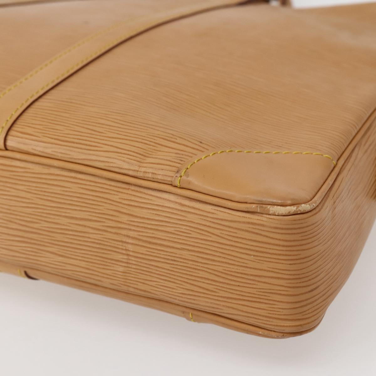 LOUIS VUITTON Epi Porte Documents Voyage Business Bag Beige M54476 Auth 144024