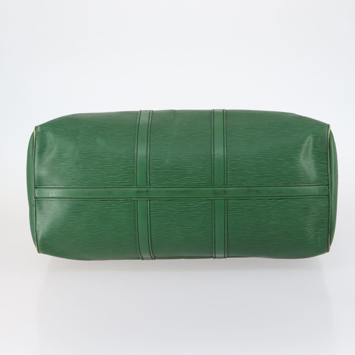 LOUIS VUITTON Epi Keepall 50 Boston Bag Green M42964 LV Auth 144025