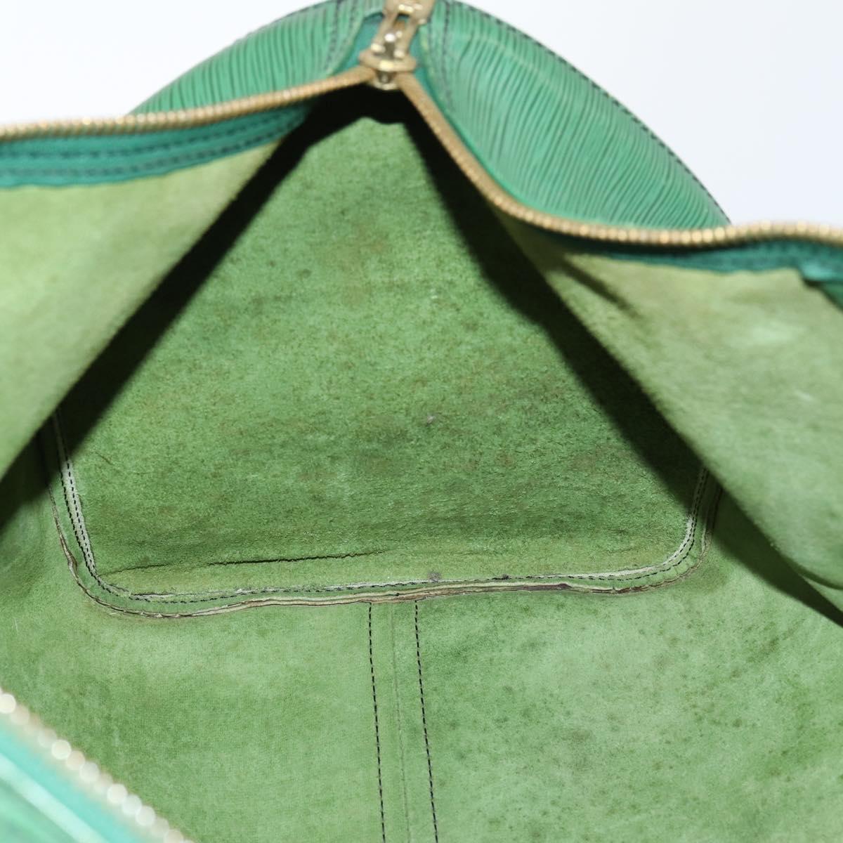 LOUIS VUITTON Epi Keepall 50 Boston Bag Green M42964 LV Auth 144025