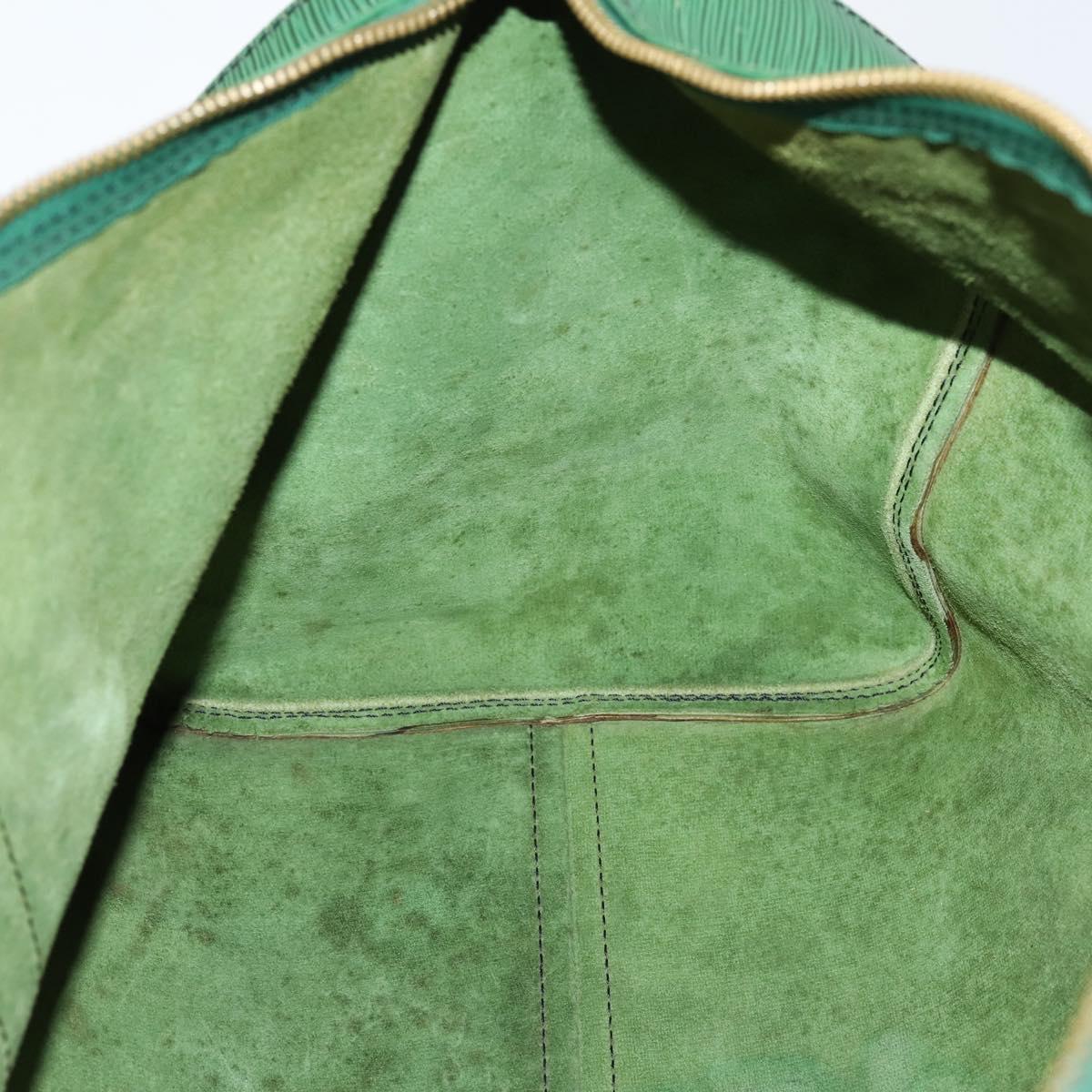 LOUIS VUITTON Epi Keepall 50 Boston Bag Green M42964 LV Auth 144025