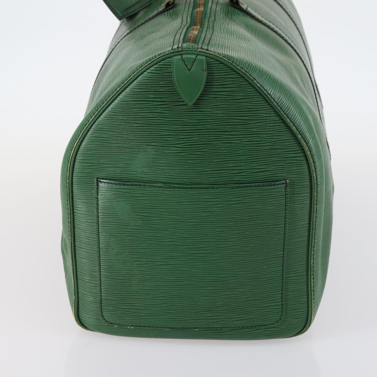 LOUIS VUITTON Epi Keepall 50 Boston Bag Green M42964 LV Auth 144025