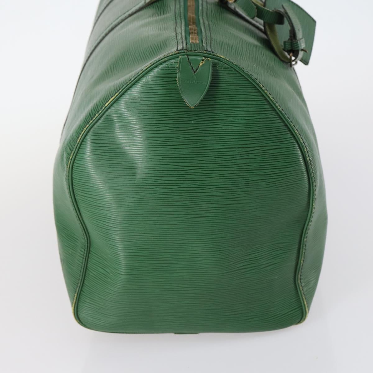 LOUIS VUITTON Epi Keepall 50 Boston Bag Green M42964 LV Auth 144025