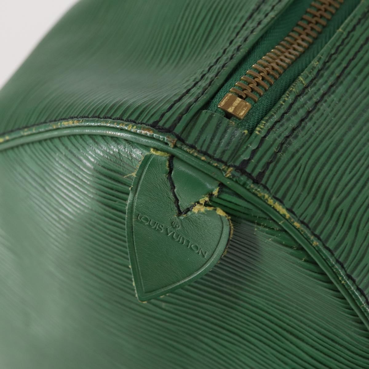 LOUIS VUITTON Epi Keepall 50 Boston Bag Green M42964 LV Auth 144025