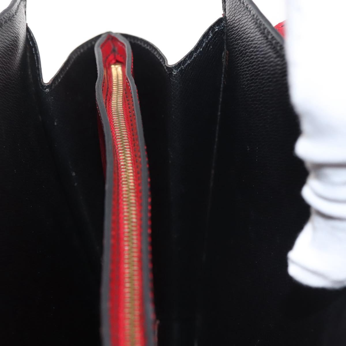 LOUIS VUITTON Epi Bicolor Varenne Hand Bag Black Red M52387 LV Auth 144026