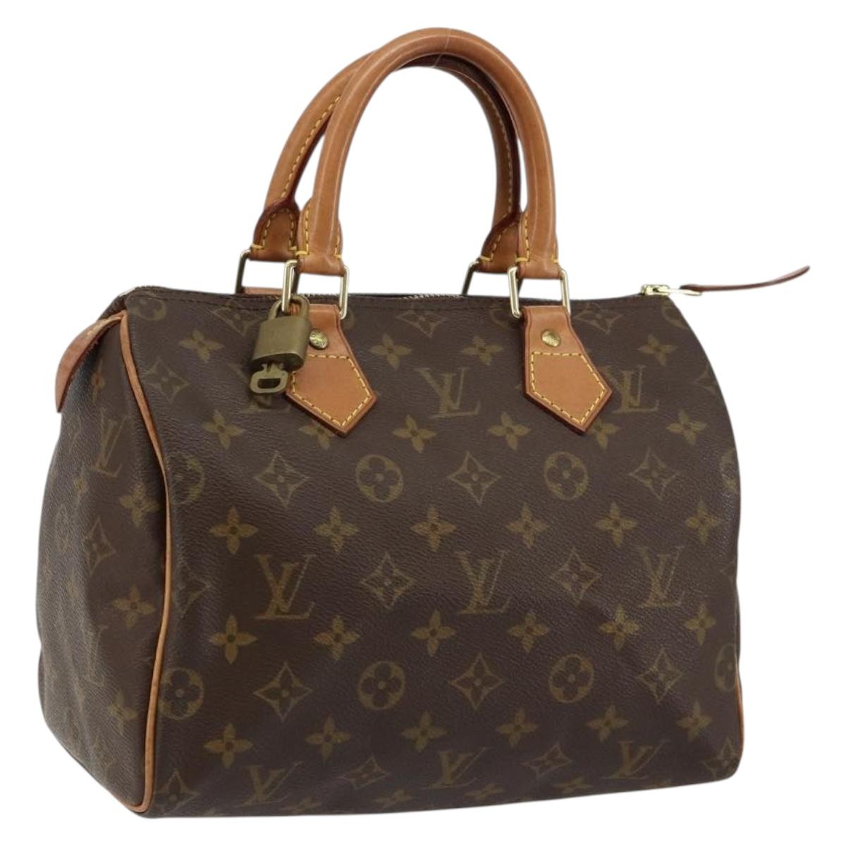 LOUIS VUITTON Monogram Speedy 25 Hand Bag M41528 LV Auth 144034