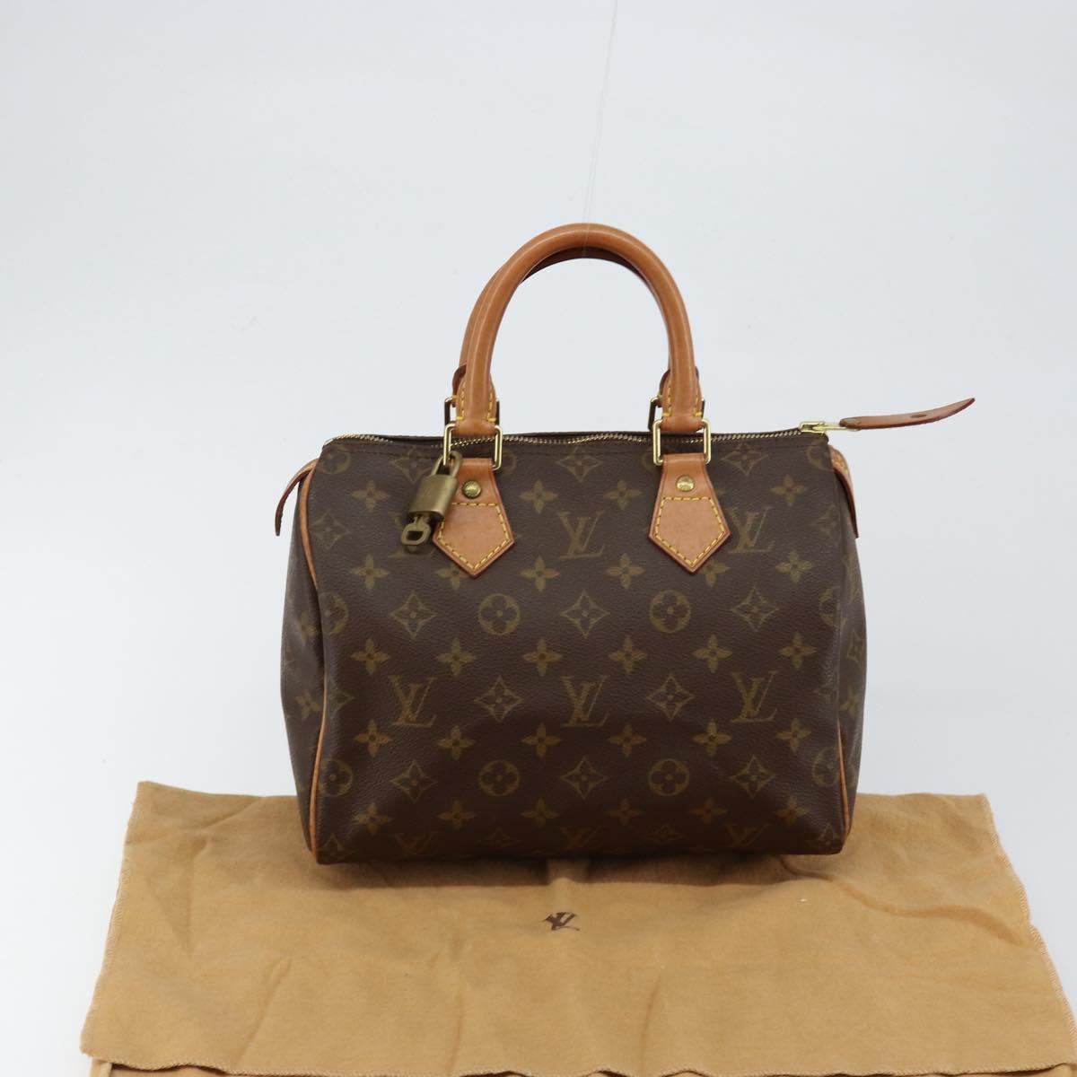 LOUIS VUITTON Monogram Speedy 25 Hand Bag M41528 LV Auth 144034