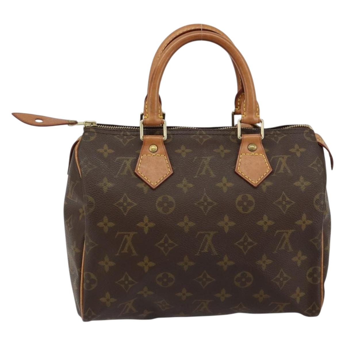 LOUIS VUITTON Monogram Speedy 25 Hand Bag M41528 LV Auth 144034