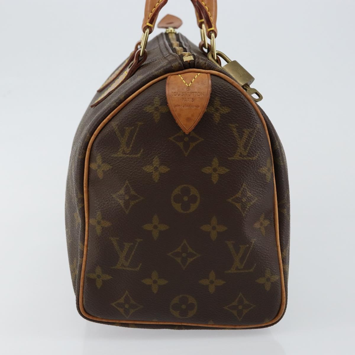 LOUIS VUITTON Monogram Speedy 25 Hand Bag M41528 LV Auth 144034