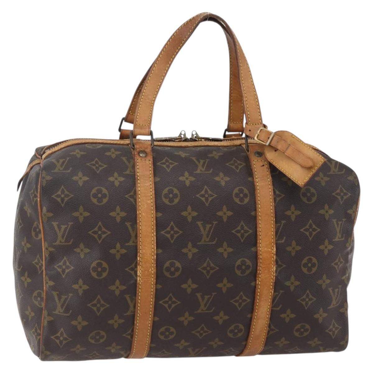 LOUIS VUITTON Monogram Sac Souple 35 Boston Bag M41626 LV Auth 144036