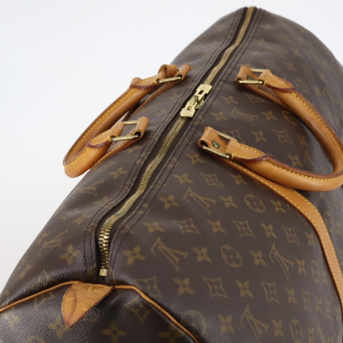 LOUIS VUITTON Monogram Keepall 55 Boston Bag M41424 LV Auth 144038