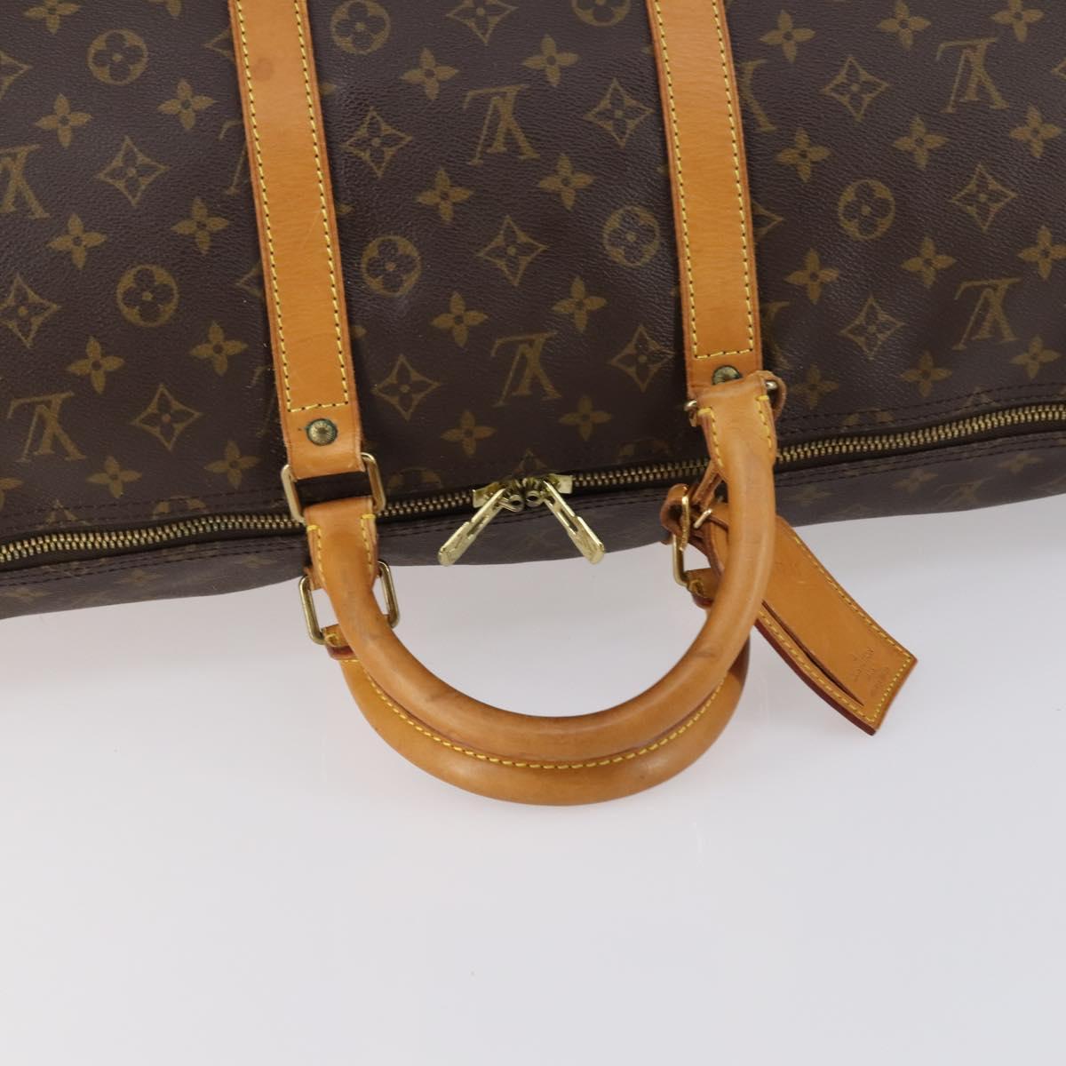 LOUIS VUITTON Monogram Keepall 55 Boston Bag M41424 LV Auth 144038