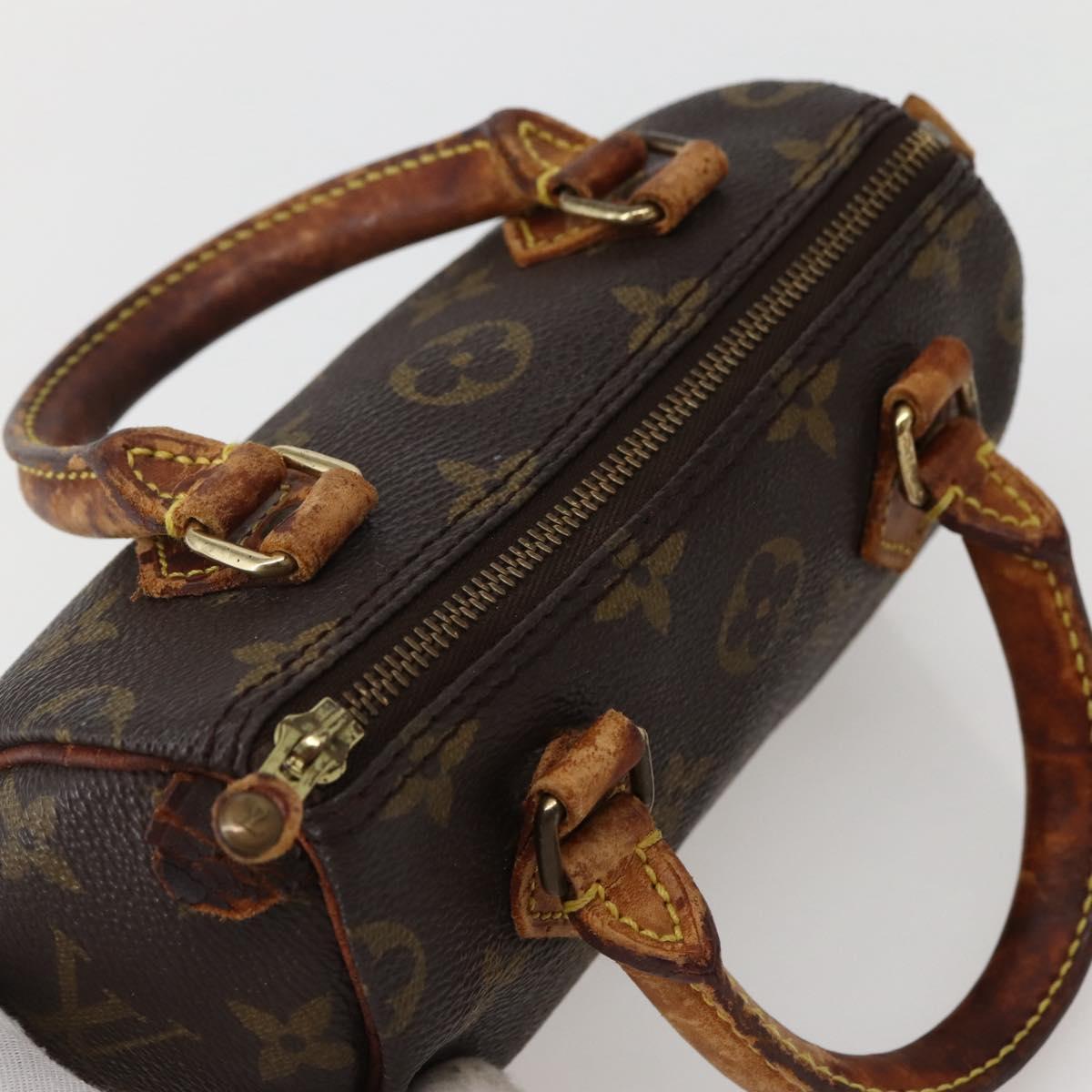 LOUIS VUITTON Monogram Mini Speedy Hand Bag M41534 LV Auth 144052