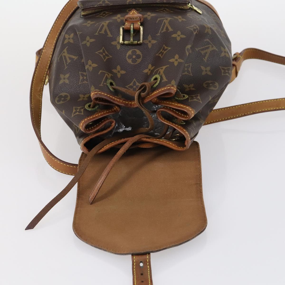 LOUIS VUITTON Monogram Montsouris MM Backpack M51136 LV Auth 144055