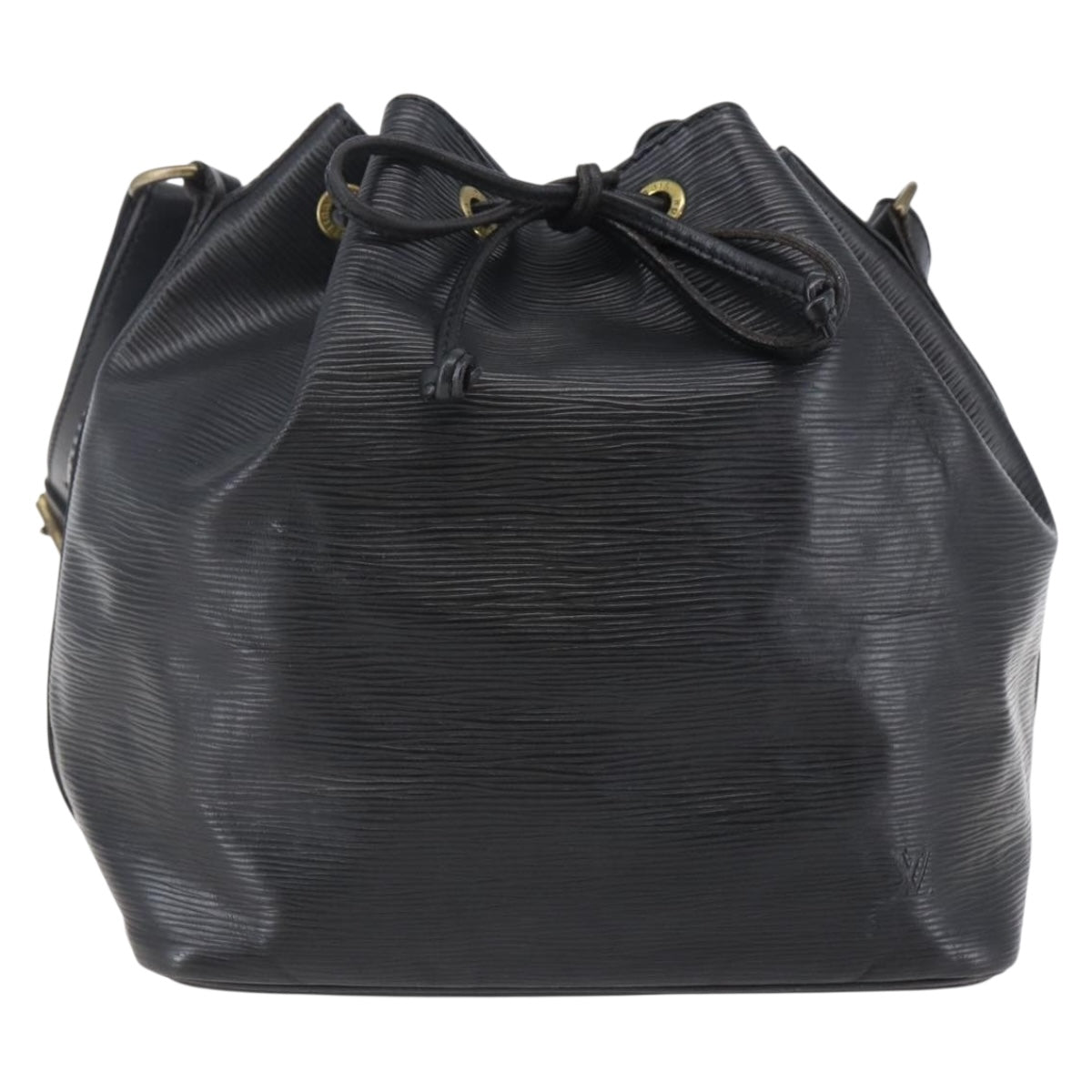 LOUIS VUITTON Epi Petit Noe Shoulder Bag Black M44102 LV Auth 144057