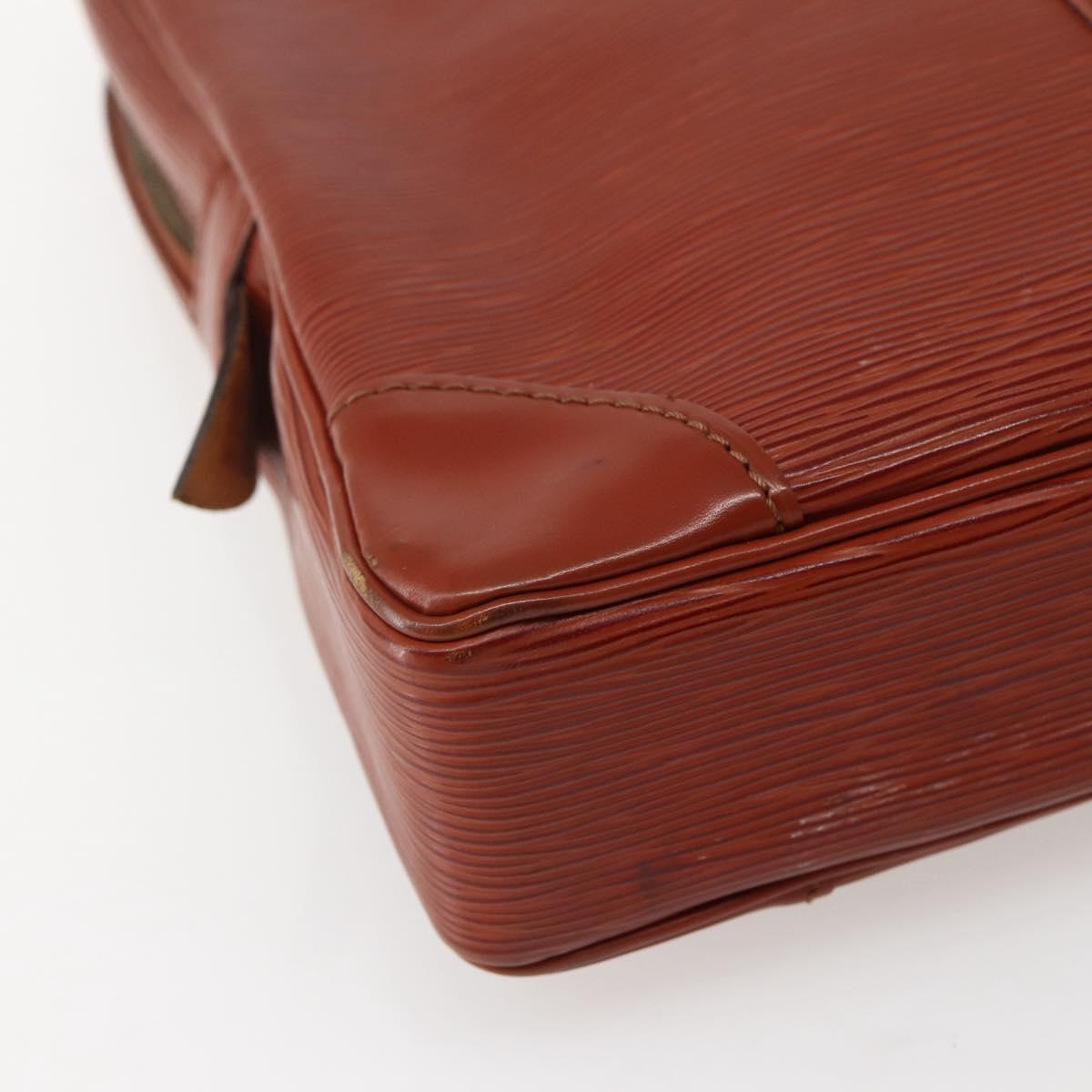 LOUIS VUITTON Epi Porte Documents Voyage Business Bag Brown M54478 Auth 144060