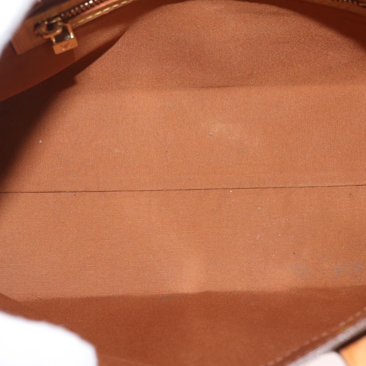 LOUIS VUITTON Monogram Vernis Reade PM Hand Bag Bronze M91146 LV Auth 144062