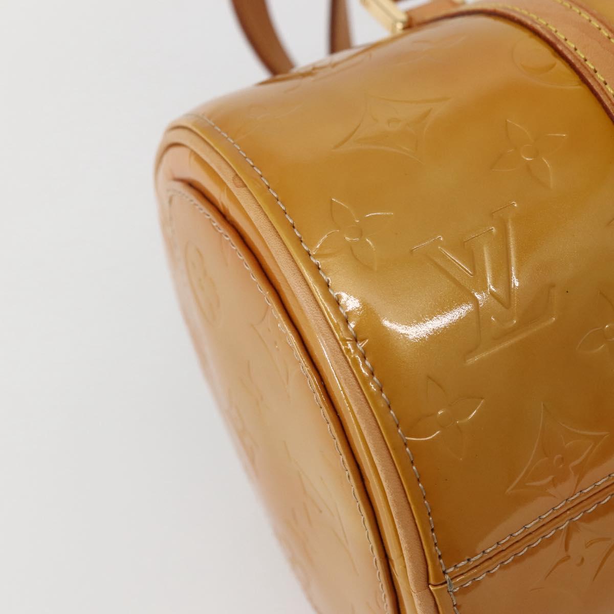 LOUIS VUITTON Monogram Vernis Bedford Hand Bag Beige M91006 LV Auth 144067