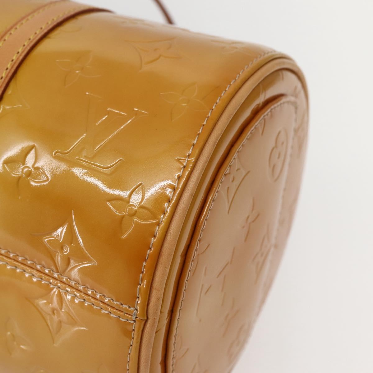 LOUIS VUITTON Monogram Vernis Bedford Hand Bag Beige M91006 LV Auth 144067