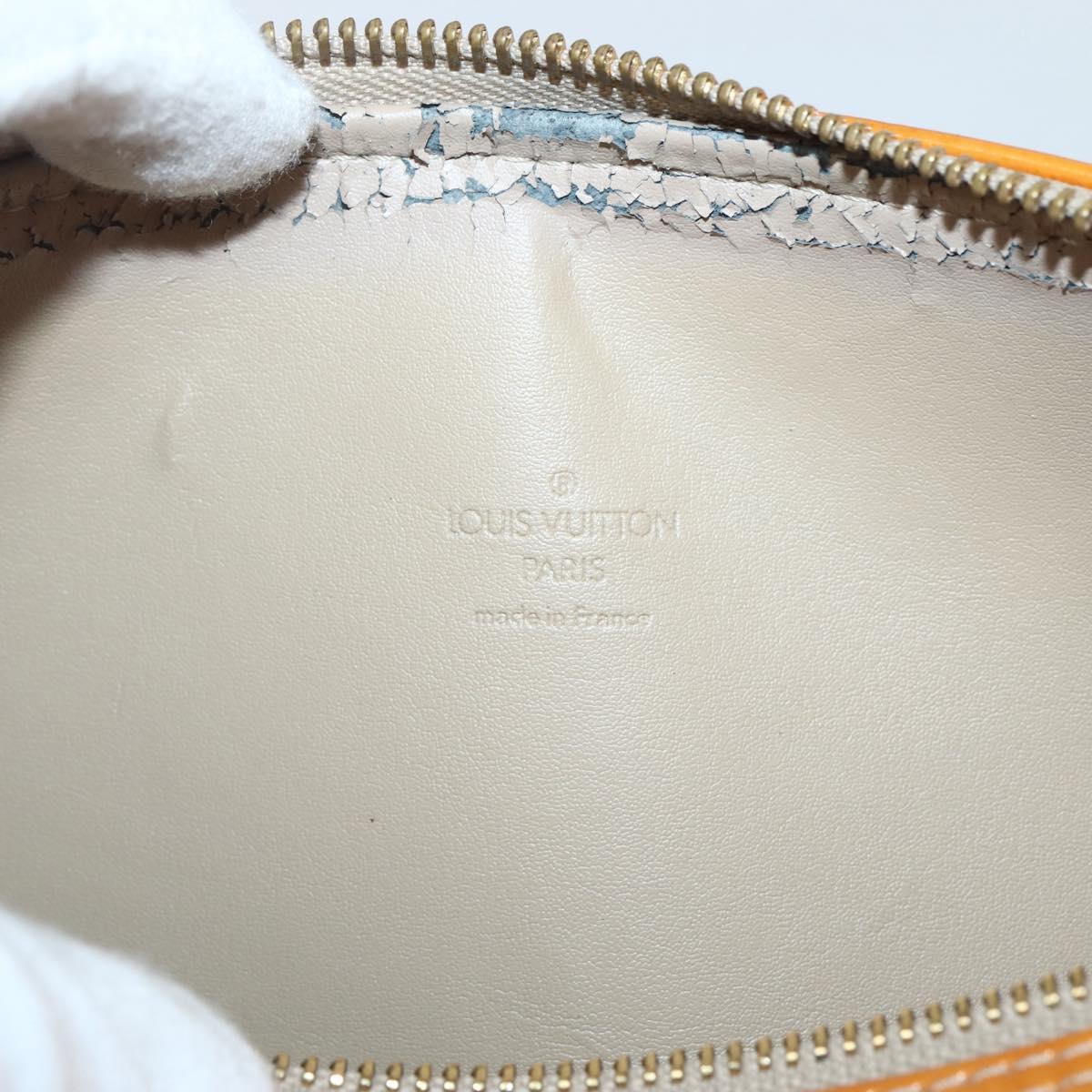 LOUIS VUITTON Monogram Vernis Bedford Hand Bag Beige M91006 LV Auth 144067