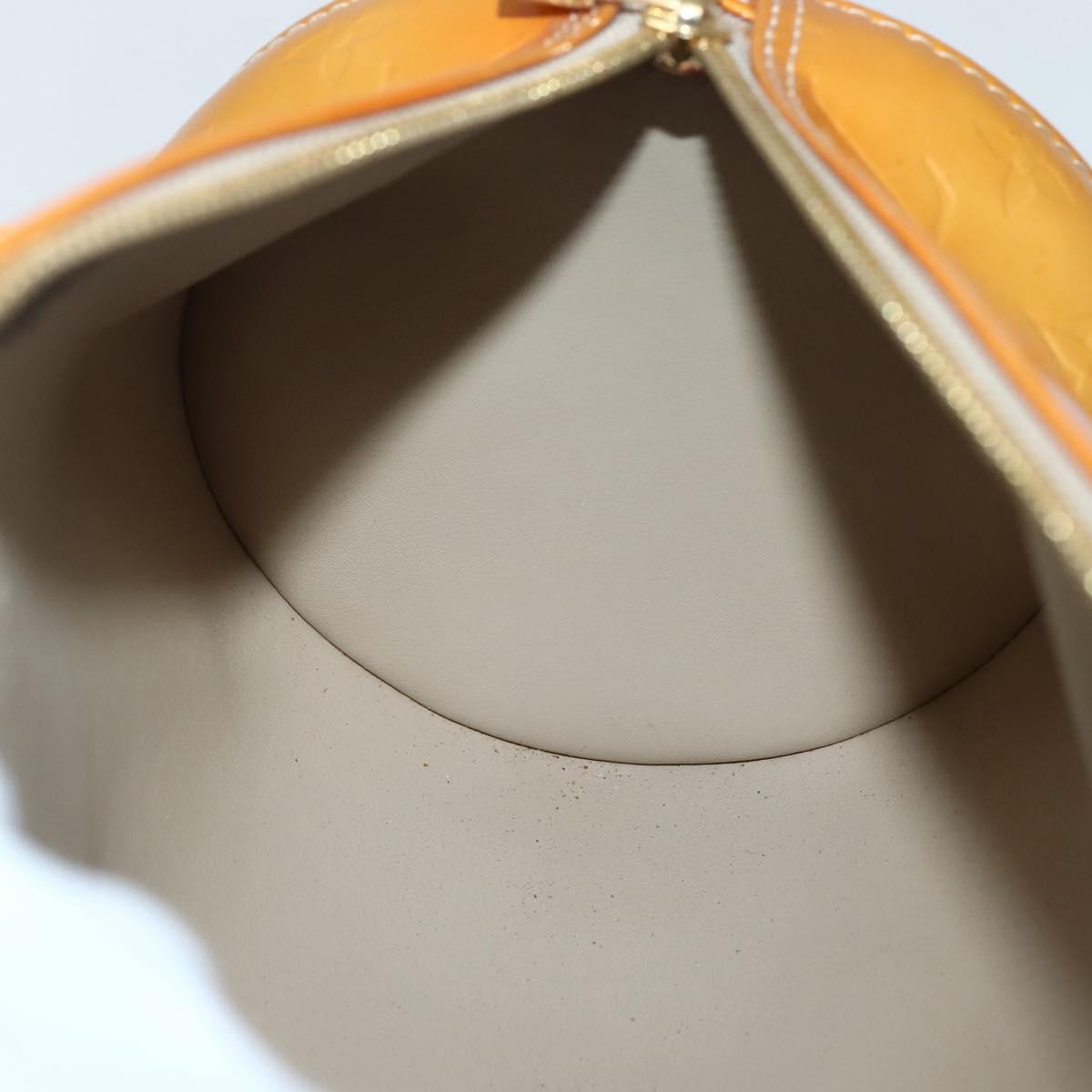 LOUIS VUITTON Monogram Vernis Bedford Hand Bag Beige M91006 LV Auth 144067