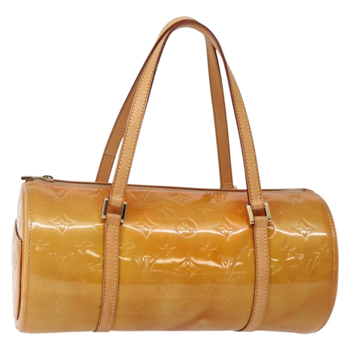 LOUIS VUITTON Monogram Vernis Bedford Hand Bag Beige M91006 LV Auth 144067