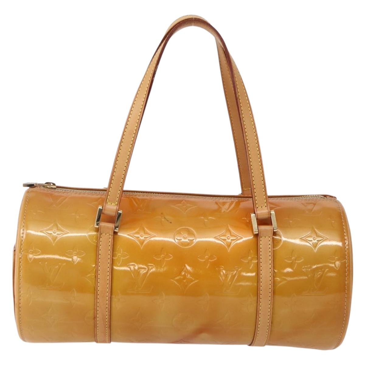 LOUIS VUITTON Monogram Vernis Bedford Hand Bag Beige M91006 LV Auth 144067