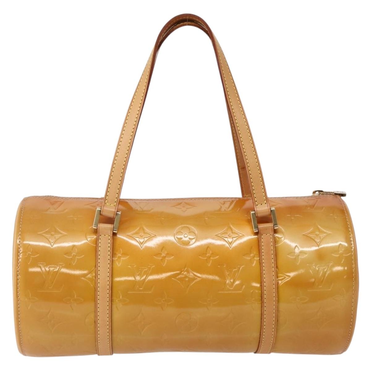 LOUIS VUITTON Monogram Vernis Bedford Hand Bag Beige M91006 LV Auth 144067