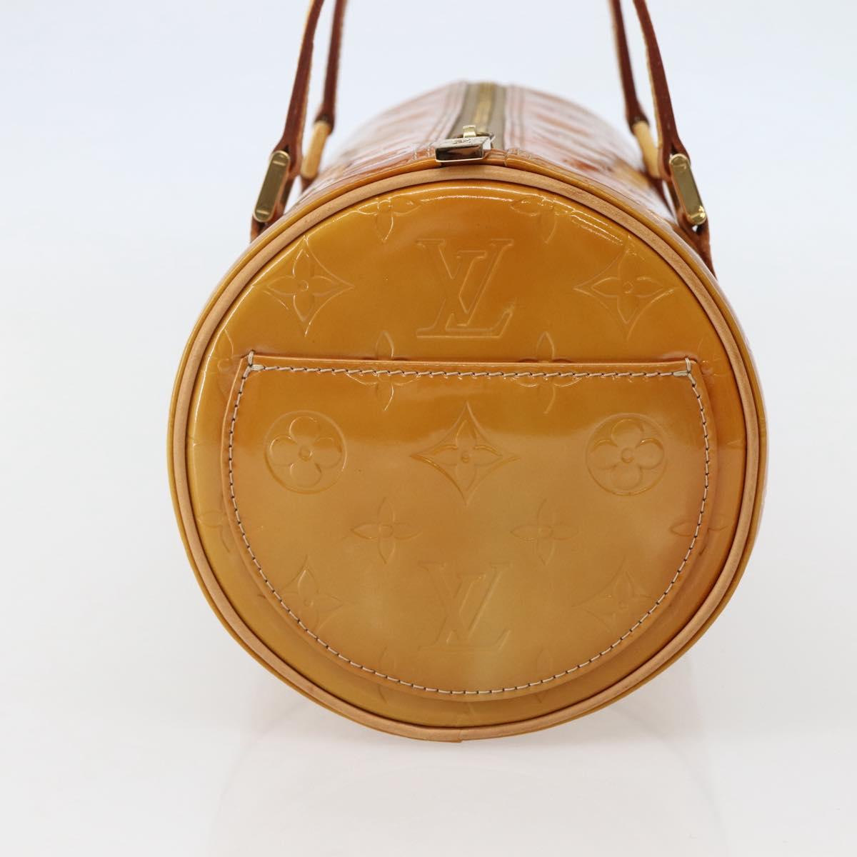 LOUIS VUITTON Monogram Vernis Bedford Hand Bag Beige M91006 LV Auth 144067