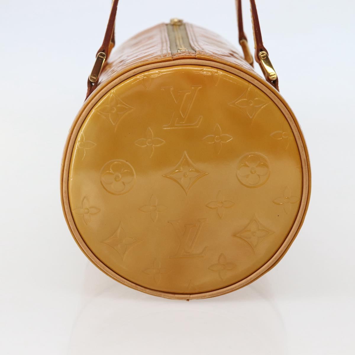 LOUIS VUITTON Monogram Vernis Bedford Hand Bag Beige M91006 LV Auth 144067