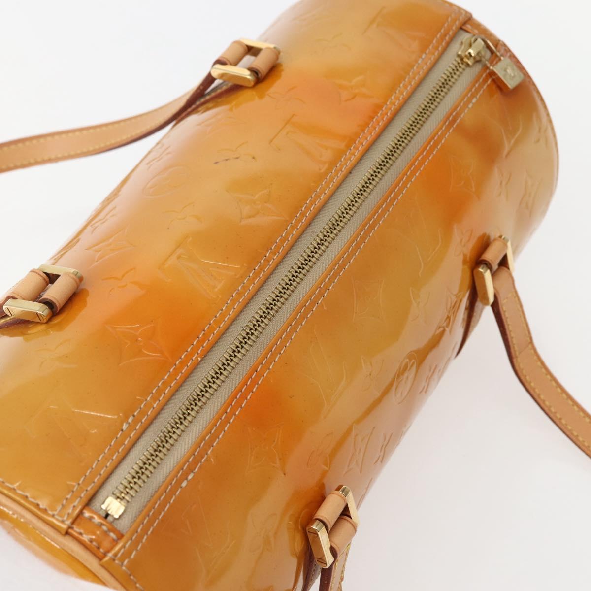 LOUIS VUITTON Monogram Vernis Bedford Hand Bag Beige M91006 LV Auth 144067