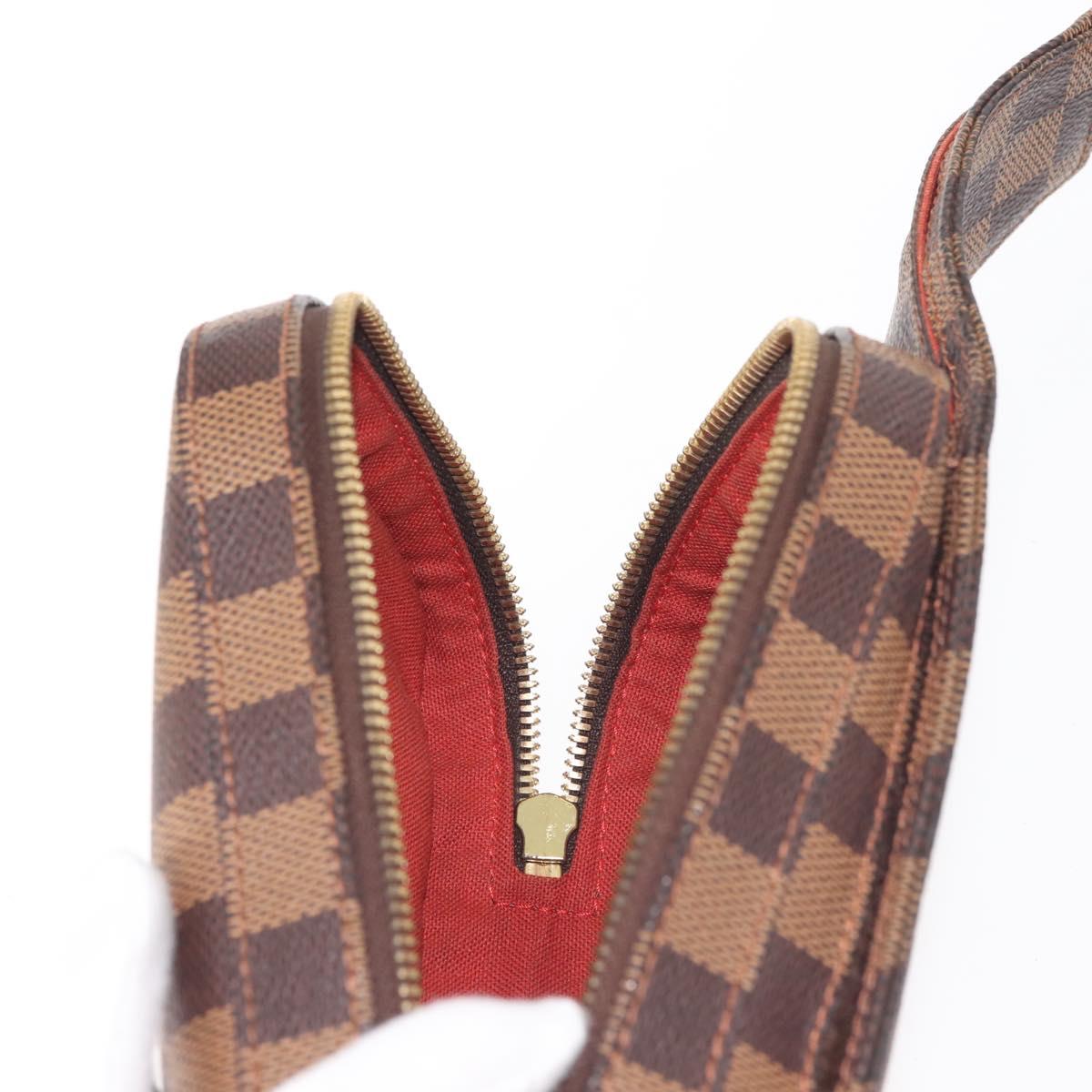 LOUIS VUITTON Damier Ebene Geronimos Shoulder Bag N51994 LV Auth 144068