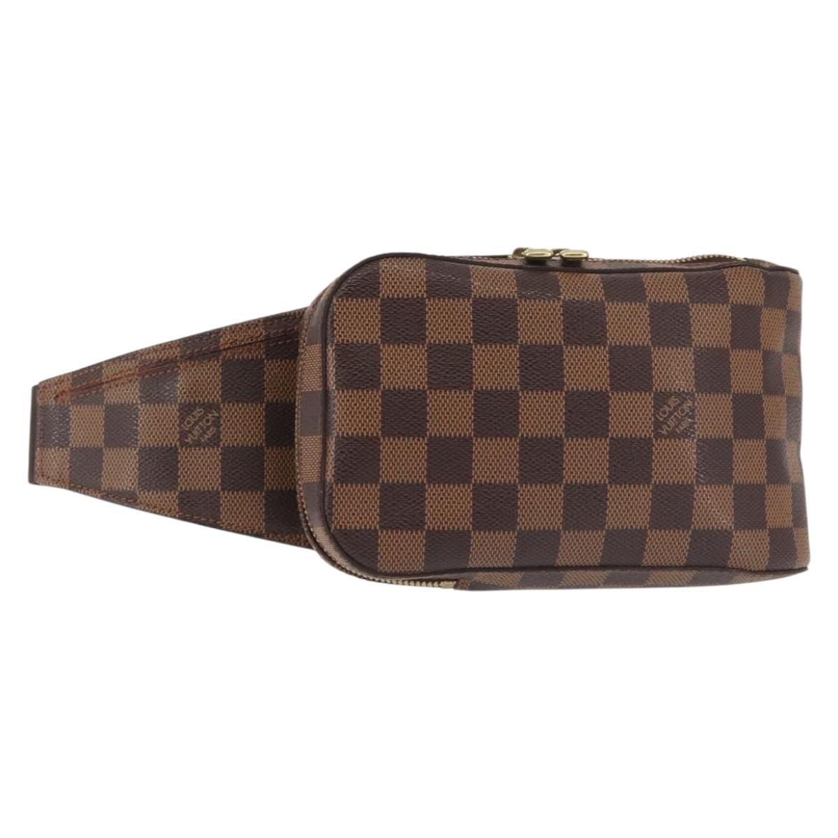 LOUIS VUITTON Damier Ebene Geronimos Shoulder Bag N51994 LV Auth 144068