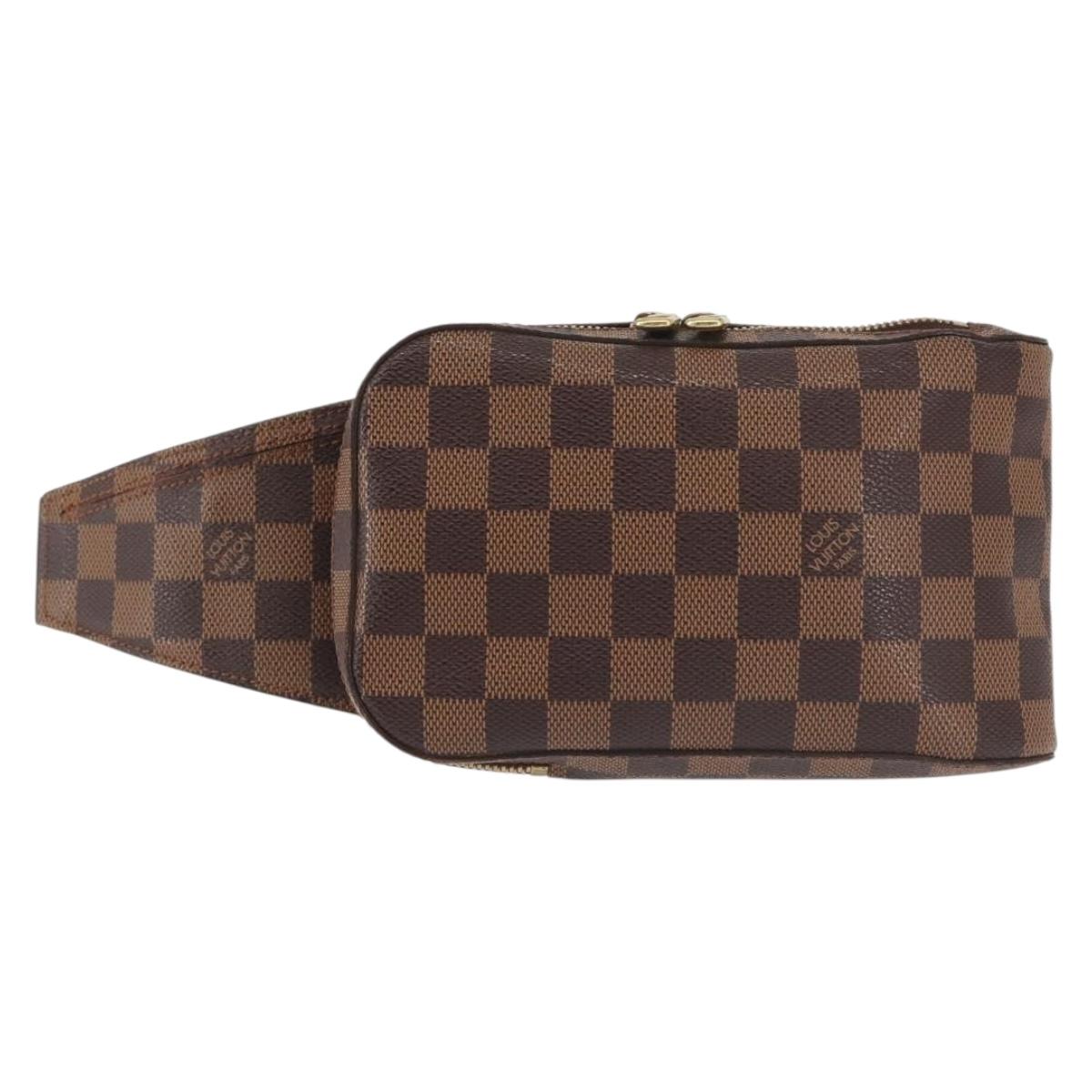 LOUIS VUITTON Damier Ebene Geronimos Shoulder Bag N51994 LV Auth 144068