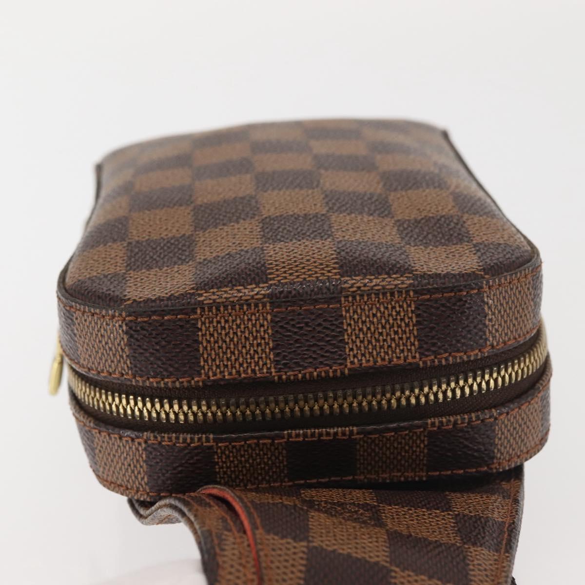 LOUIS VUITTON Damier Ebene Geronimos Shoulder Bag N51994 LV Auth 144068