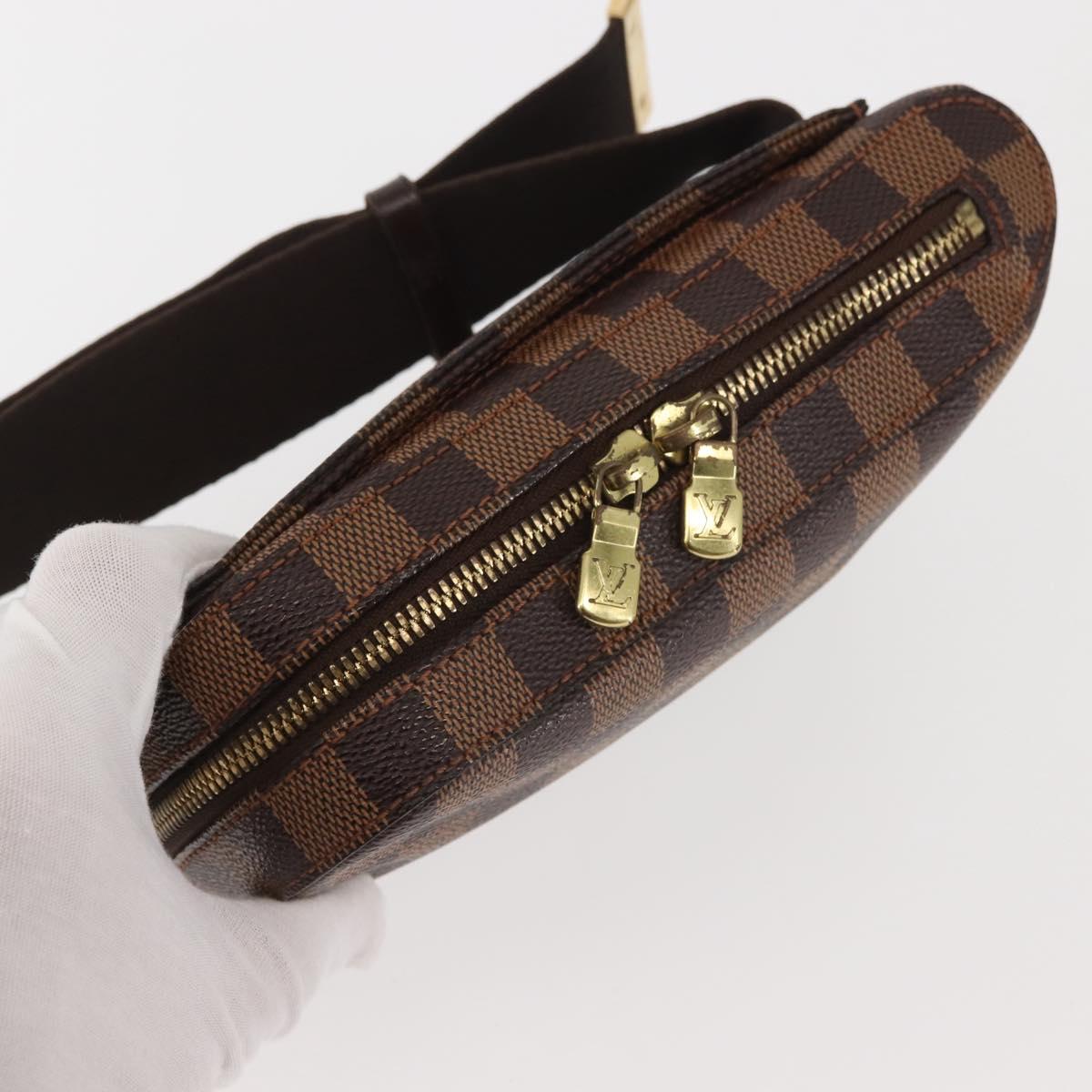 LOUIS VUITTON Damier Ebene Geronimos Shoulder Bag N51994 LV Auth 144068