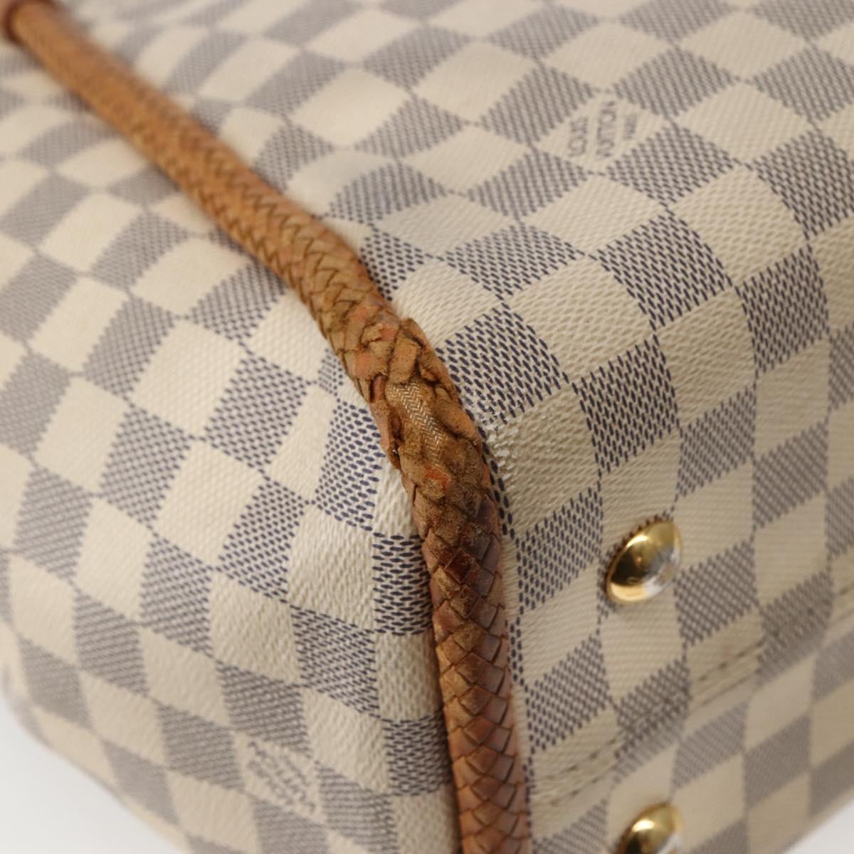 LOUIS VUITTON Damier Azur Propriano Tote Bag N44027 LV Auth 144070