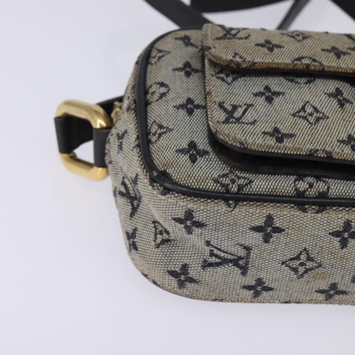 LOUIS VUITTON Monogram Mini Juliet MM Shoulder Bag Blue M92004 LV Auth 144071