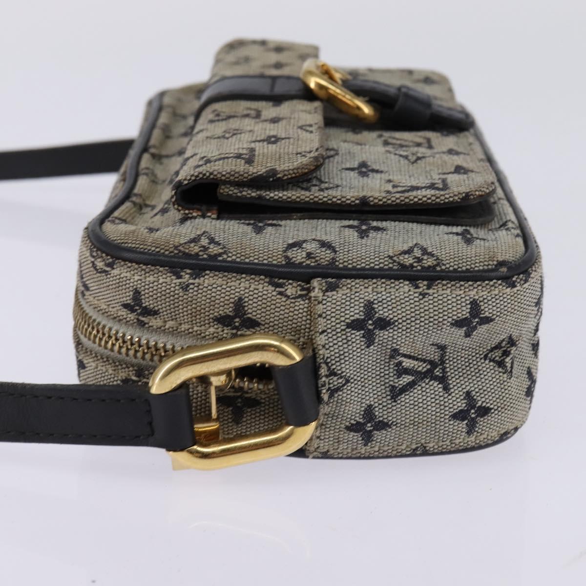 LOUIS VUITTON Monogram Mini Juliet MM Shoulder Bag Blue M92004 LV Auth 144071