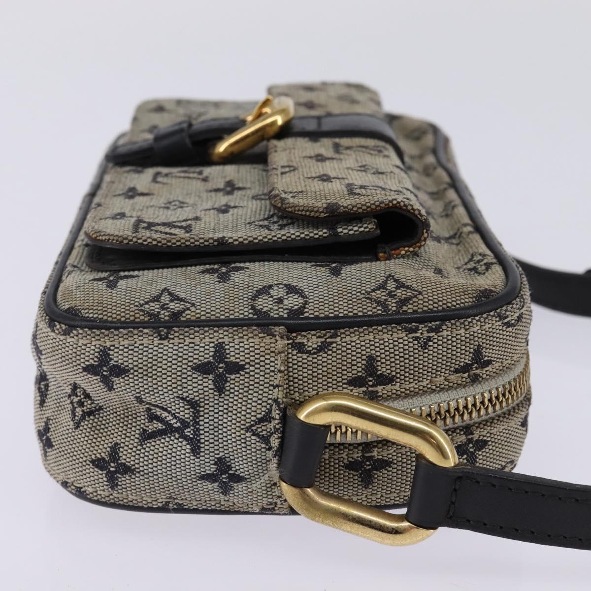 LOUIS VUITTON Monogram Mini Juliet MM Shoulder Bag Blue M92004 LV Auth 144071