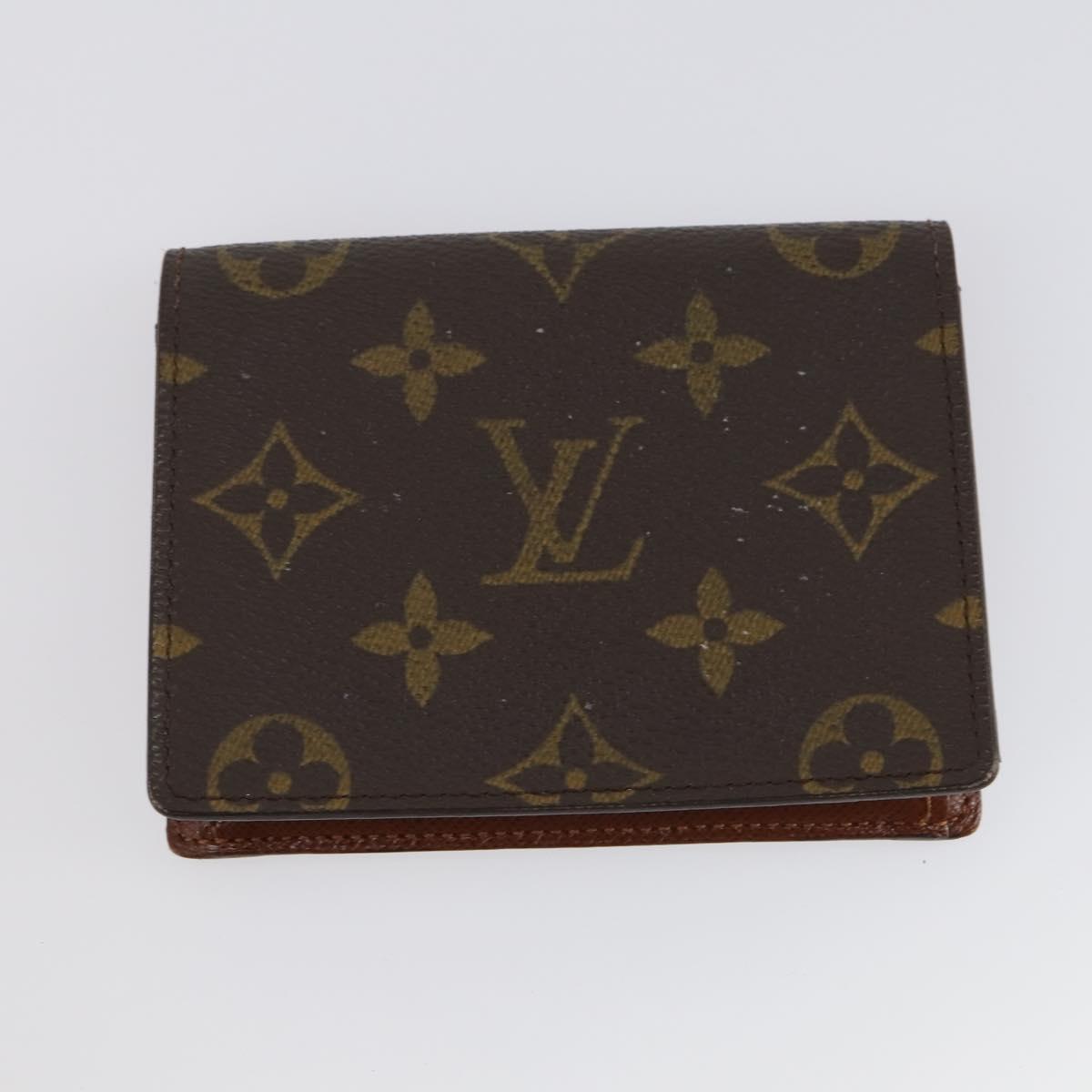 LOUIS VUITTON Monogram Porte 2 Cult Vertical Pass Case 2Set M60533 Auth 144086