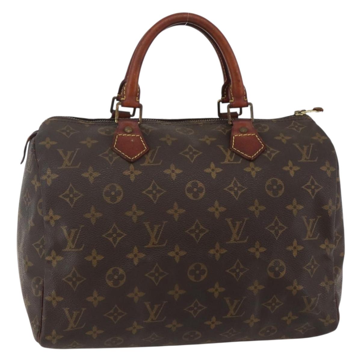 LOUIS VUITTON Monogram Speedy 30 Hand Bag M41526 LV Auth 144104