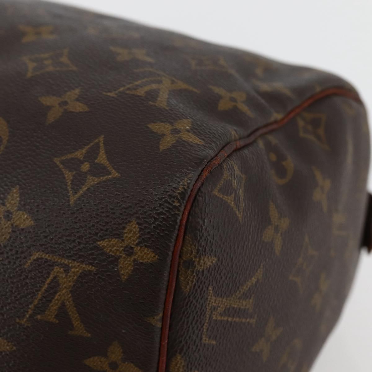 LOUIS VUITTON Monogram Speedy 30 Hand Bag M41526 LV Auth 144104