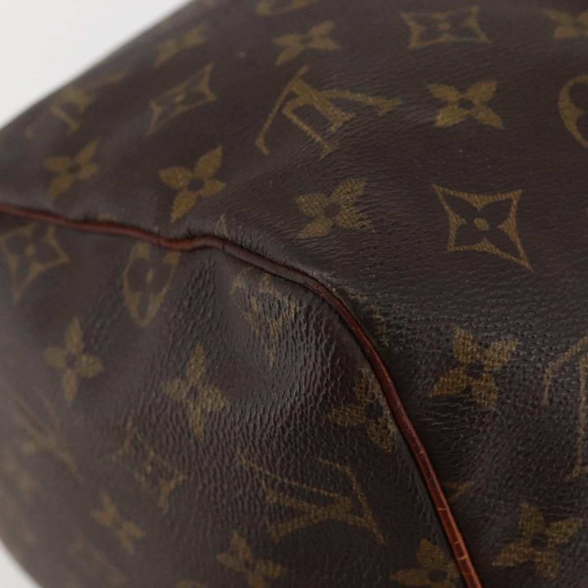 LOUIS VUITTON Monogram Speedy 30 Hand Bag M41526 LV Auth 144104